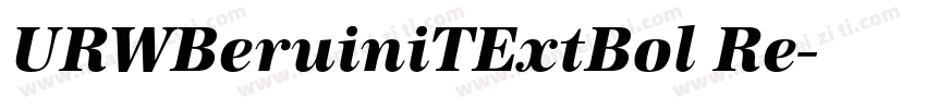 URWBeruiniTExtBol Re字体转换